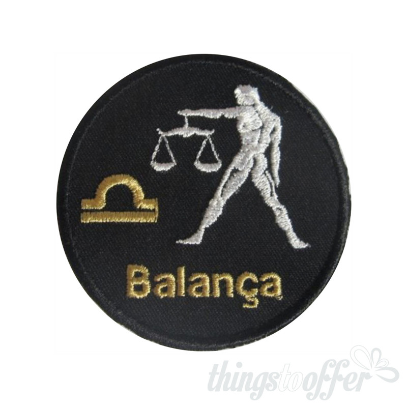 Zodiac Libra Embroidered Patch